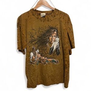RAGTOPS x Vintage 90s Studded Native American Indigenous T-Shirt